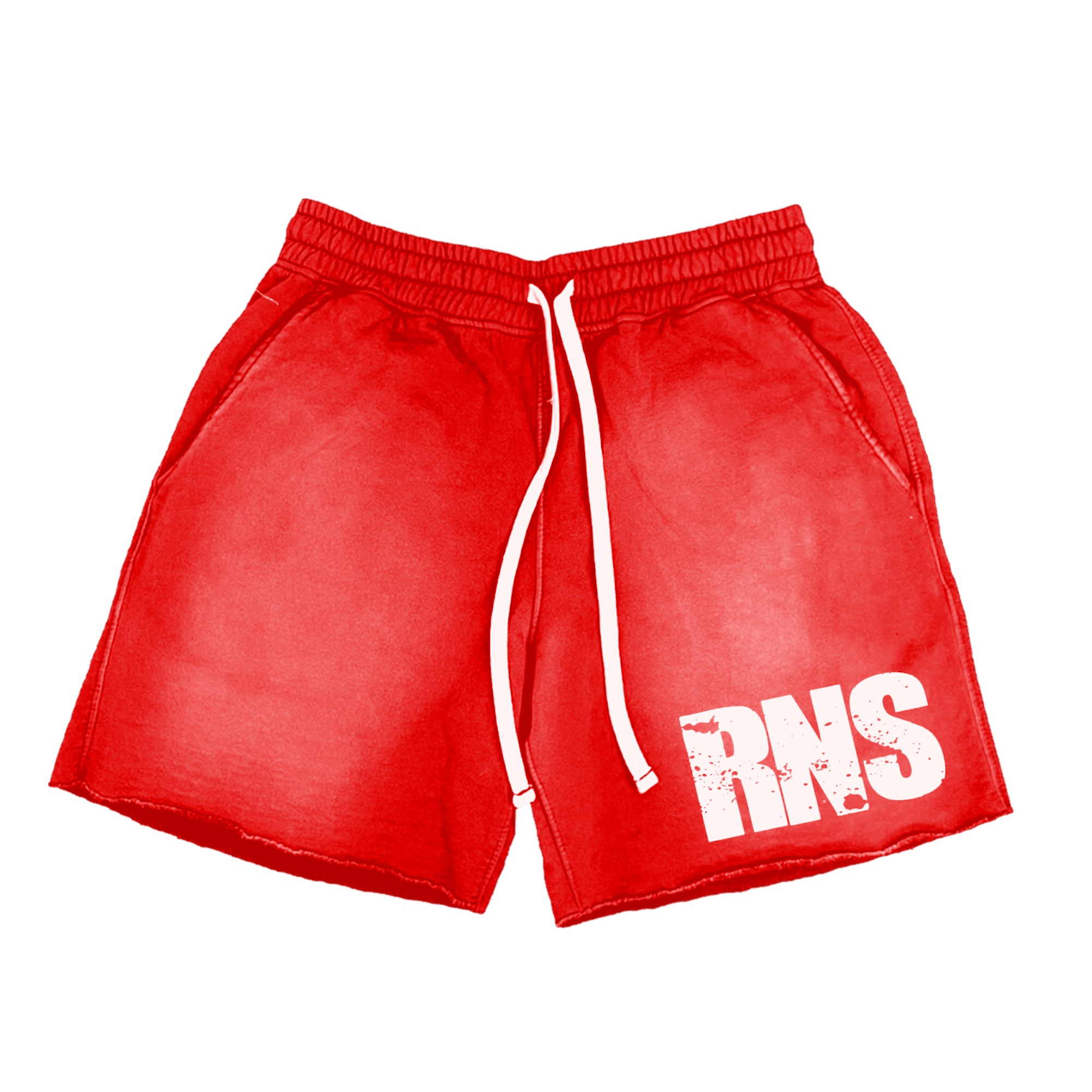RNS Acid Wash Shorts (Red)