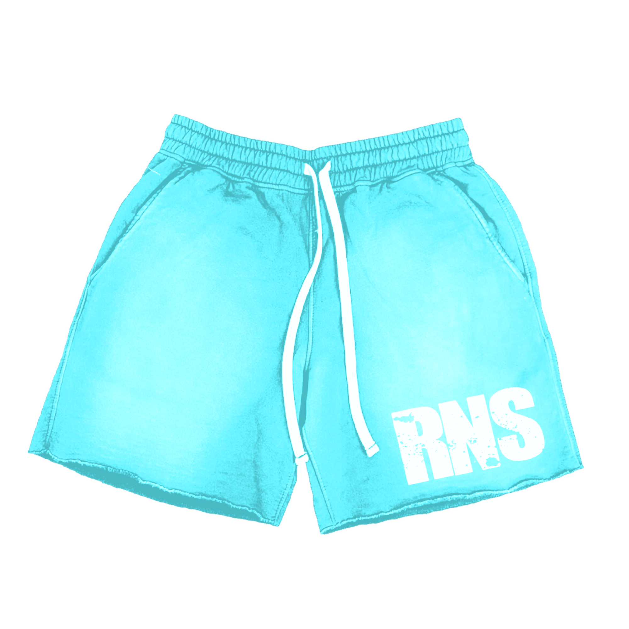 RNS Acid Wash Shorts (Teal)